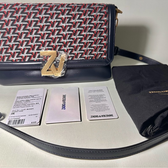 Zadig & Voltaire ‘ZV’ Initiale Monogram Clutch - Picture 9 of 9